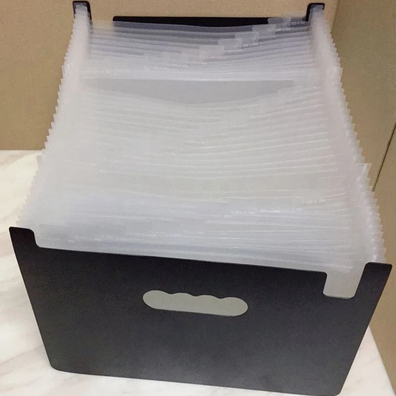 Белая 37 карманная расширяющаяся папка для файлов А4 Большая пластиковая расширяемая Папка-органайзер для файлов стоящая папка-гармошка для документов автобус