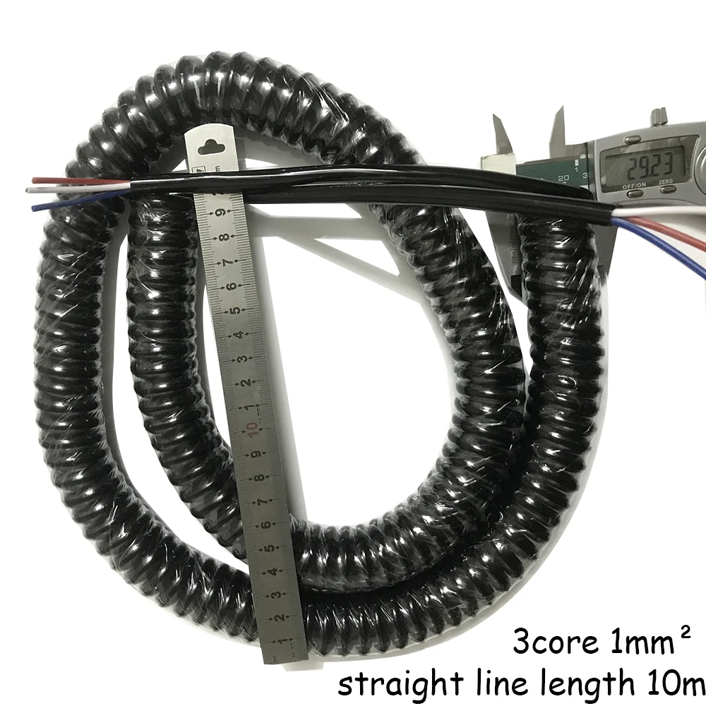 3 ядра пружинный спиральный кабель спиральный провод 1,0 1,5 Sauqre Undraw 5 метров провода для ЧПУ MPG гравировальный станок маховик кабель