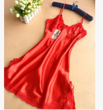 Summer sexy night dress women silk slips ladies lace Slips sleepwear Plus SIZE XXL,women full slip dress