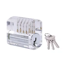 1 шт. прозрачный слесарь по замкам инструменты Видимый Cutaway замок с стандартные кнопки