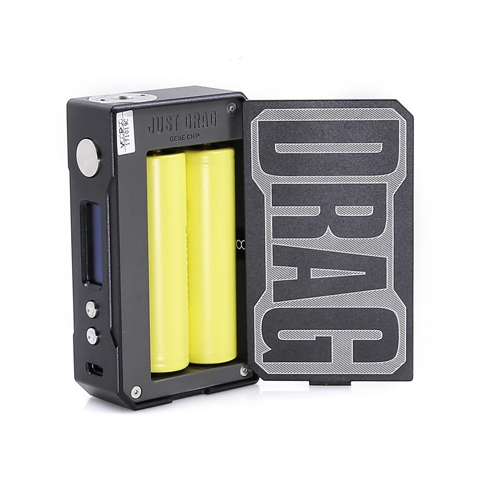 Оригинальный черный мод Voopoo drag 157 w из смолы электронная сигарета TC вейп с 2 литий