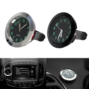 

Car-Styling Quartz Clock Car Decoration Ornaments Vehicle Auto Interior Watch Digital Pointer Air Conditioning Outlet Clip Watch