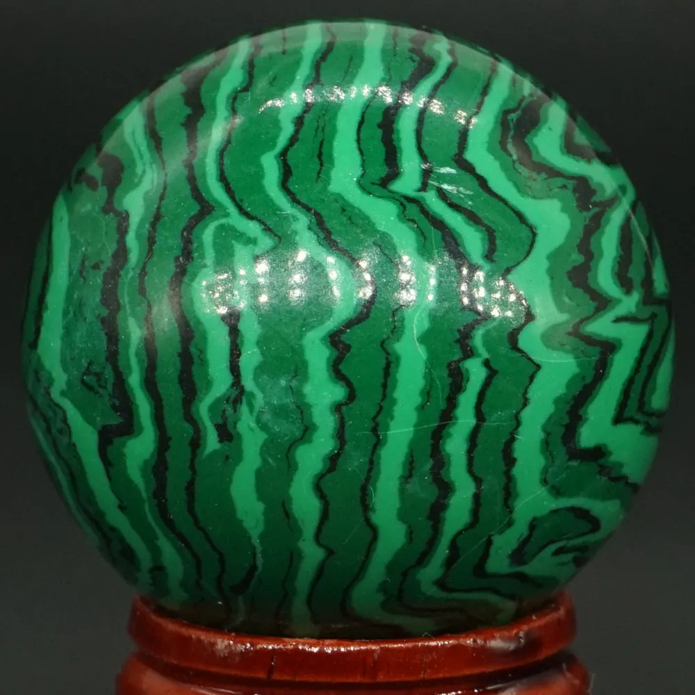 

40MM Gemstone Green Taiwan Turquoise Sphere Crystal Ball Reiki Healing Globe Home Decor