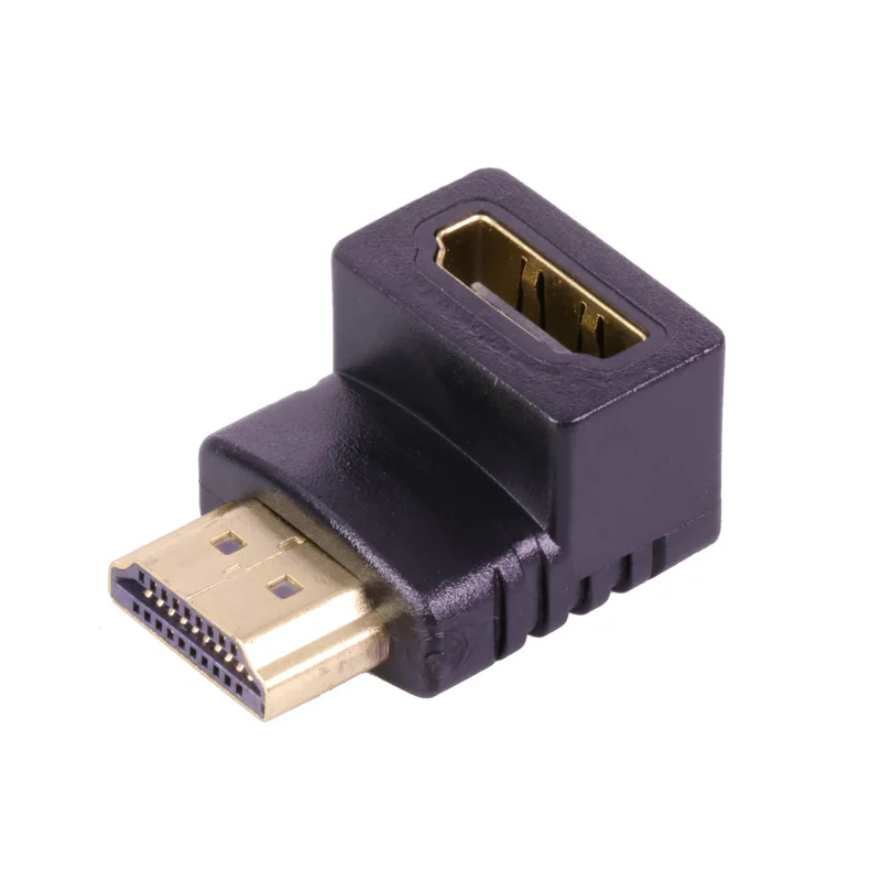 Переходник HDMI Папа мама 100 шт. удлинитель кабеля с углом 90 градусов для HDTV Hdmi