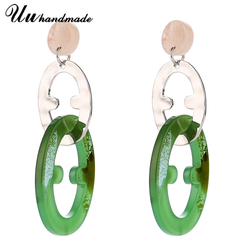 

Long Acrylic Earrings Jewelry Brincos For Women Earring Pendientes Earings Brinco Earing Boucles D'oreilles Pour Les Femmmes