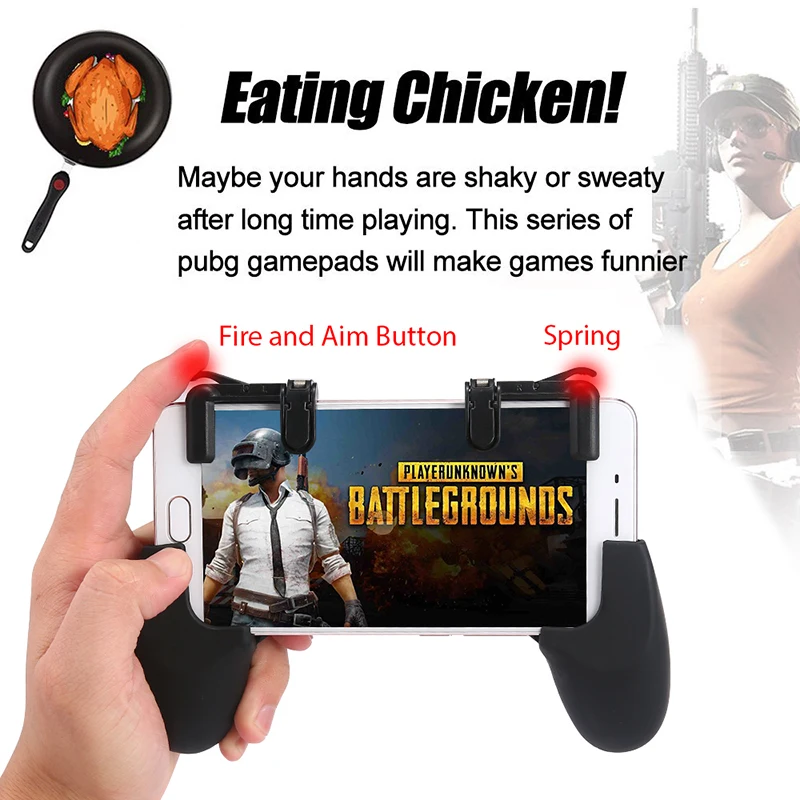  Sensitive Shoot and Aim Keys L1R1 Shooter Controller for PUBG Games for Knives Out Mobile Gaming Tr