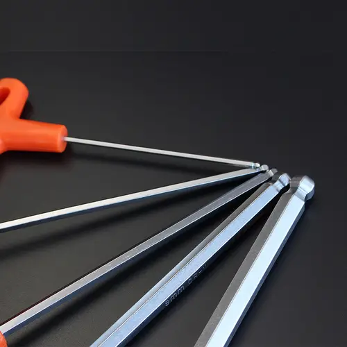 2/2.5/3/4/5/6/8/10mm Ball/Flat head Hex key allen wrench Hand tool Universal Quick Snap Adapter Chrome Vanadium Steel hexagona - Image 6