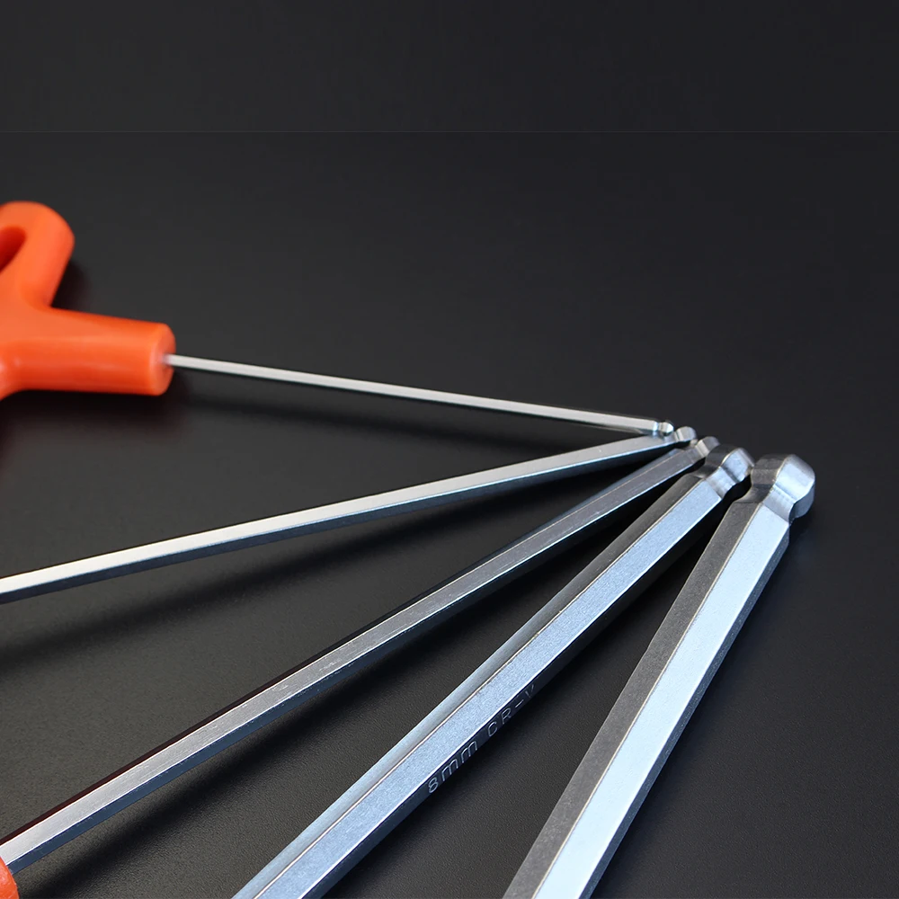 2/2.5/3/4/5/6/8/10mm Ball/Flat head Hex key allen wrench Hand tool Universal Quick Snap Adapter Chrome Vanadium Steel hexagona 6