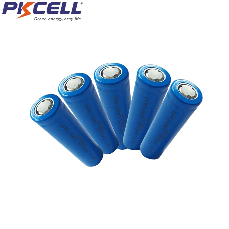 5 шт. PKCELL IFR14500 14500 600mAh AA 3,2 V литий-железо-фосфат аккумуляторная батарея для электробритва