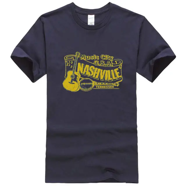 Nashville Country Music T Shirt Banjo Bluegrass Jam Band Folk Rock