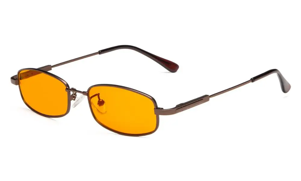 DSK1804 очки для глаз, анти-синий светильник, очки для мальчиков, Детские компьютерные очки, Прямоугольная оправа с памятью - Цвет оправы: Brown