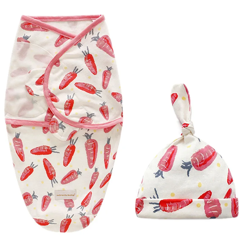 spesifikasi Bayi Membedung Selimut + Cap Newborn Cocoon Wrap Kapas Swaddling Tas Bayi Amplop Tidur Karung Seprai