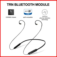 TRN APT-X/AAC CSR чип HiFi высококачественный кабель Bluetooth 0,78 0,75 мм 2PIN MMCX с микрофоном для Shure/Westone/JVC FiiO KZ W4R TFZ
