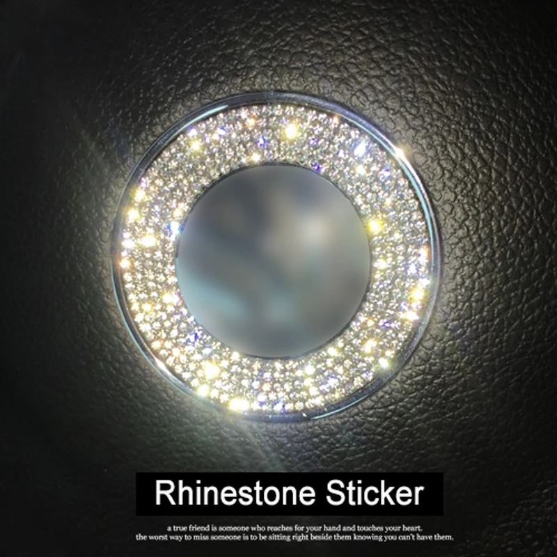 

Car Steering Wheel Cover Logo Ring Rhinestone Diamond Metal Ring Frame Sticker Car Styling for Volkswagen