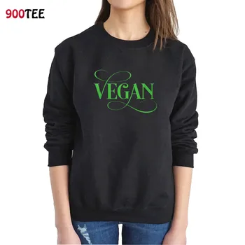 

Autumn Print Vegan Casual Women Sweatshirt Long Sleeve O-neck Funny Hoodie Pullover Winter Tops New Knitted Sweatshirts Women