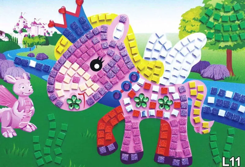 Мозаика с картинками детская