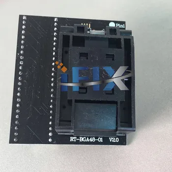 

BGA48 socket package LFBGA48-8X6-0.8 set-top boxes MX29GL640, S29GL064N NOR offline read write For RT809H Programmer