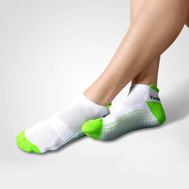 

Professional Socks Fitness Yoga Socks Five Fingers Antiskid Backless Soft Cotton Non-Slip Sports Socks 6 colors
