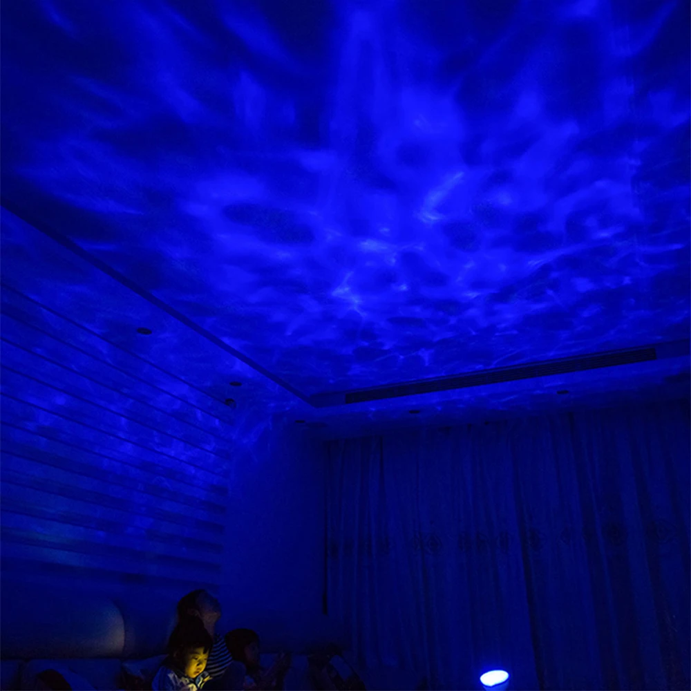 Ousenr Led Night Light Ocean Audio Light Lamp Marine Wave