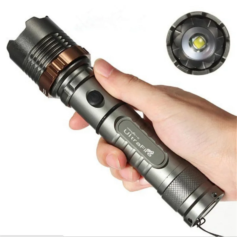 

UltraFire XML-T6 Lotus attack head Led Torch 5 Modes Zoomable LED Flashlight Waterproof outdoor camping light