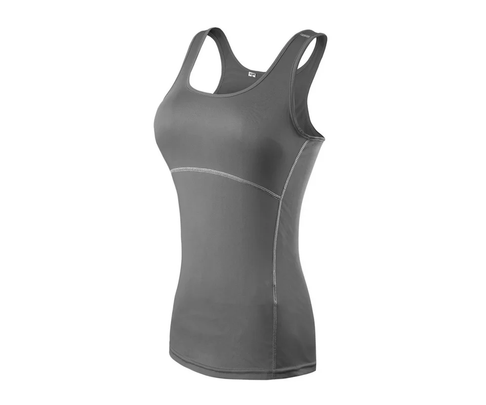 Yoga Shirt Sport Running  Quick Dry Vest High elasticity Tight fitting fitness Women GYM Clothing bodybuilding T shirt