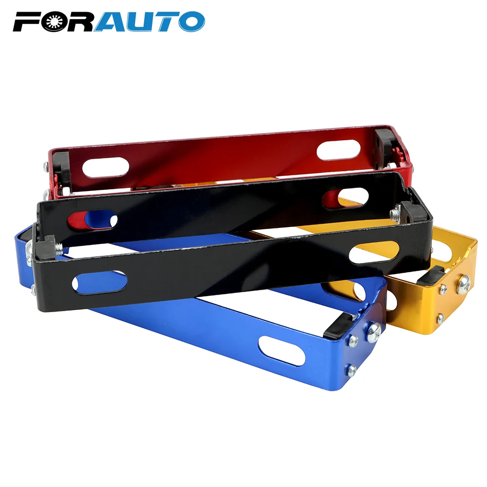 

FORAUTO License Plate Bracket Universal Motorcycle Retrofit License Plate Frame 4 Colors Adjustable Motorcycle Accessories