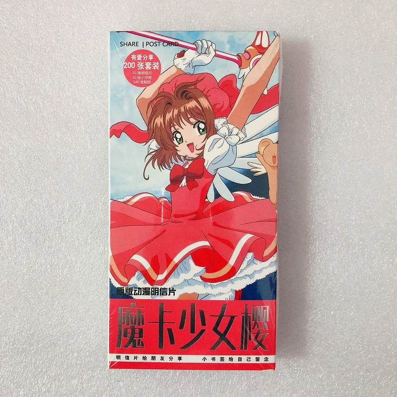 180 шт./компл. аниме Cardcaptor Sakura Бумага Почтовые открытки/поздравительная открытка оповещения о сообщениях(в том числе карты/рождества и год подарки