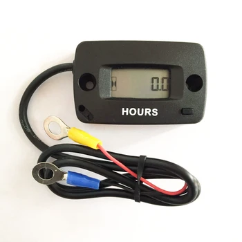 

Digital Hour Meter LCD Waterproof Display for Boat Tractor Generator Engine Mower Fork Light Cleaners AC/DC 5-120V