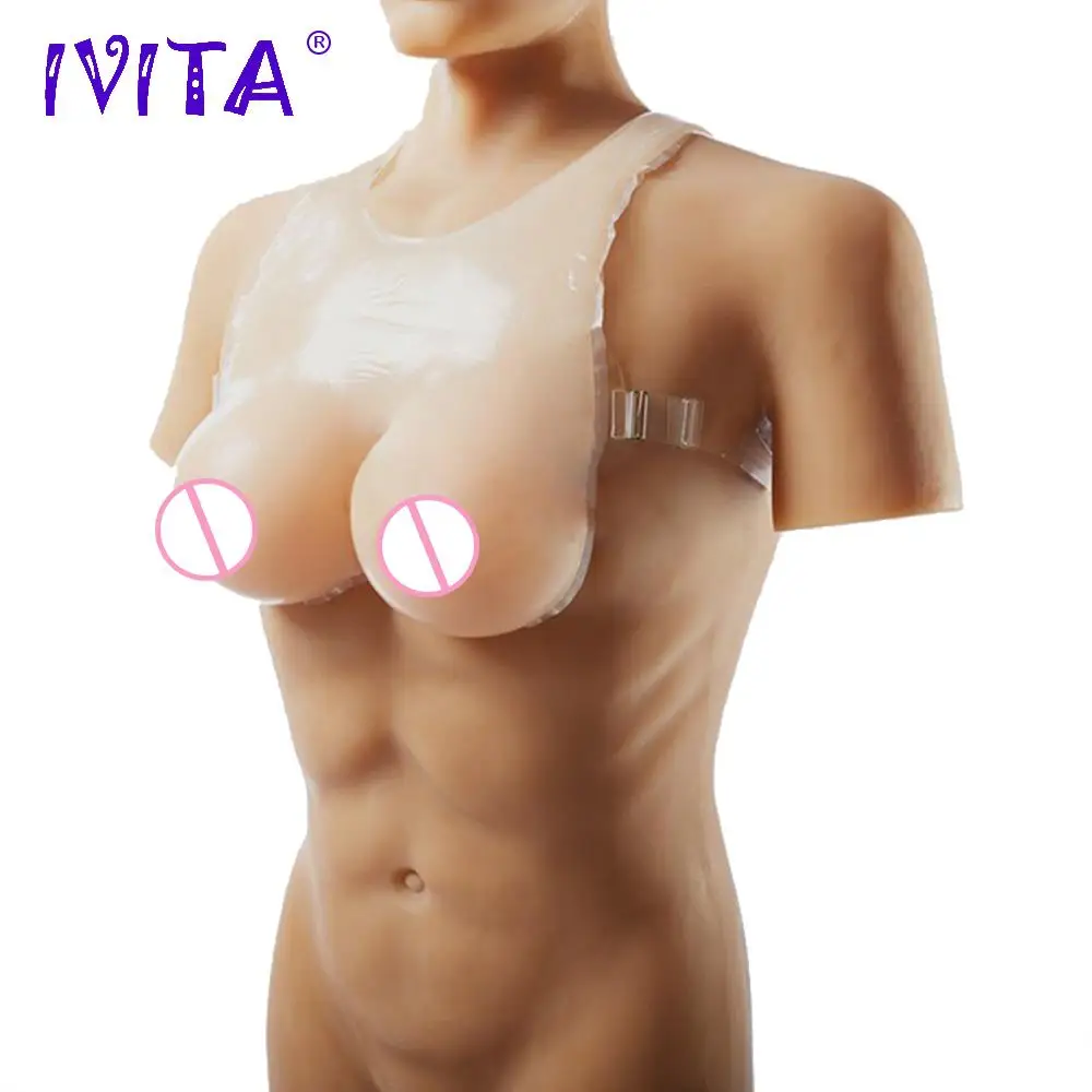 

IVITA 6000g Realistic Silicone Breast Form Huge Soft Boobs Forms False Breast For Crossdresser Transgender Transvestite