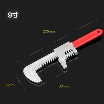 

free ship OUDISI 9"Adjustable Spanner universal wrench pipe wrench tool car repair tools Multi-function flexible spanner