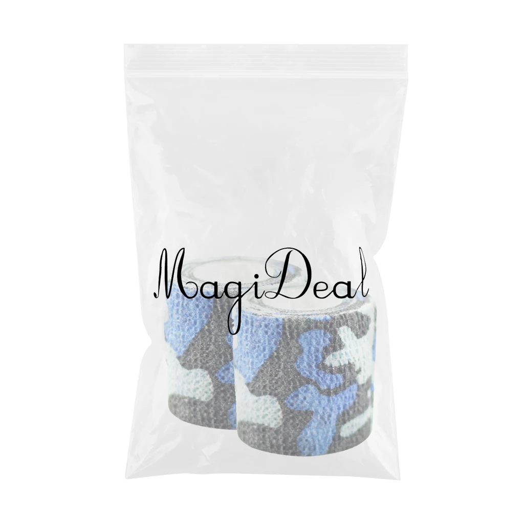 2 Pieces Self-adhesive Wrist Ankle Joints Wrap Bandage Tape Navy Camo High Quality non-woven fabric self adhesive bandage