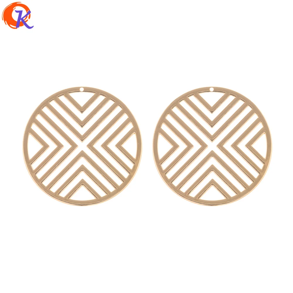 

Cordial Design 50Pcs 40*40MM Jewelry Making/Earring Connectors/Round Shape/DIY Earring Accessories/Hand Made/Earring Findings