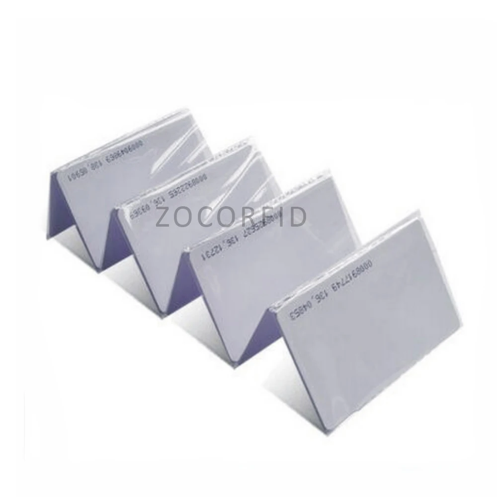 100 шт. TK4100/EM4100 125 кГц бесконтактные карты rfid ID доступа к двери 0 8 мм RFID доступа.