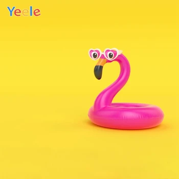 

Yeele Yellow Duck Swimming Ring Pool Party Summer Photography Backgrounds Customized Photographic Backdrops for Photo Studio