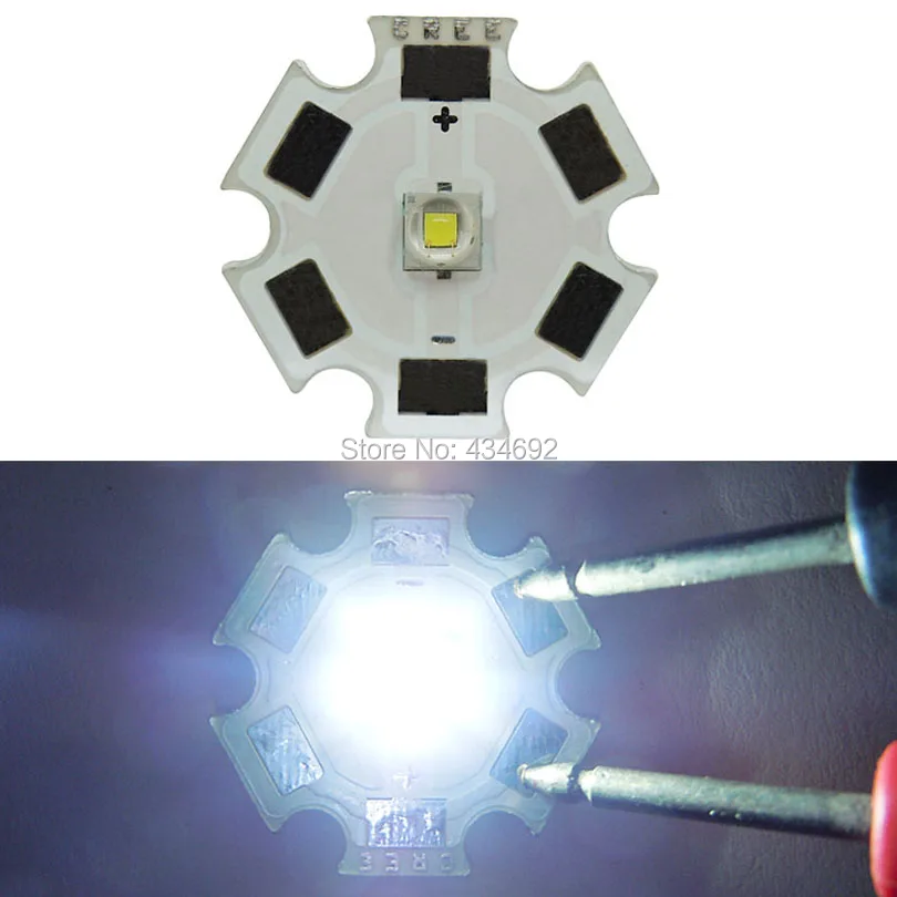 10 шт. 1 Вт ~ 3 CREE XP E2 R3 Q5 Led белый/теплый белый 20 мм DC2.9 3.25V 350 1000ма светодиодный