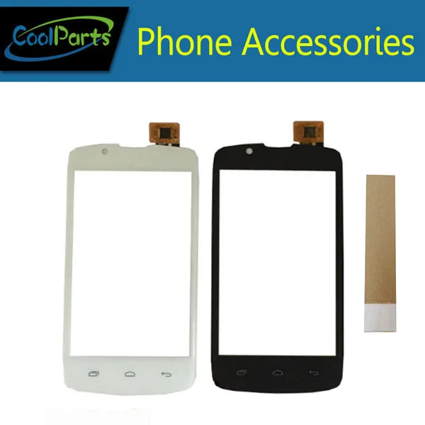 

1PC/Lot High Quality For Fly IQ 4490 IQ4490 Touch Screen Digitizer Touch Panel Lens Glass Black White Color With Tape