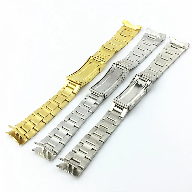 20 мм цвет серебристый, золотой часы из нержавеющей стали группы ремешок для Daytona подводной лодки роль суб-Маринер браслет