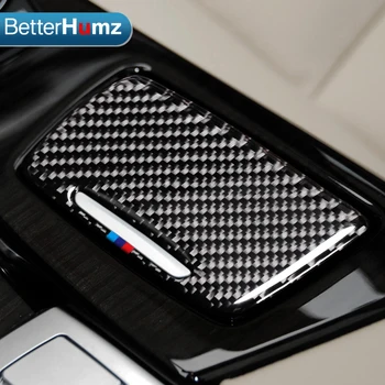 

Car Interior Carbon Fiber Cigarette Ash Holder Panel auto sticker Ashtray Storage car decal For BMW F10 2011-2017 assessoires