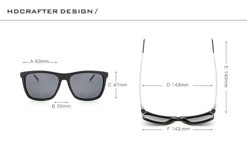 Hdcrafter; брендовые Алюминий алюминиево-магниевого сплава, солнцезащитные очки с поляризованными линзами в стиле ретро квадратные очки солнцезащитные очки для мужчин и Для женщин