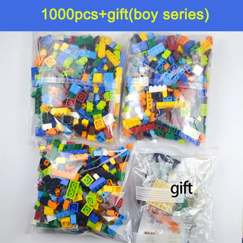 

1000/334pcs Building Blocks Bricks Set DIY Creative Toys Gift Educational Bulk Bricks Compatible With Legoing Blocks All Brands
