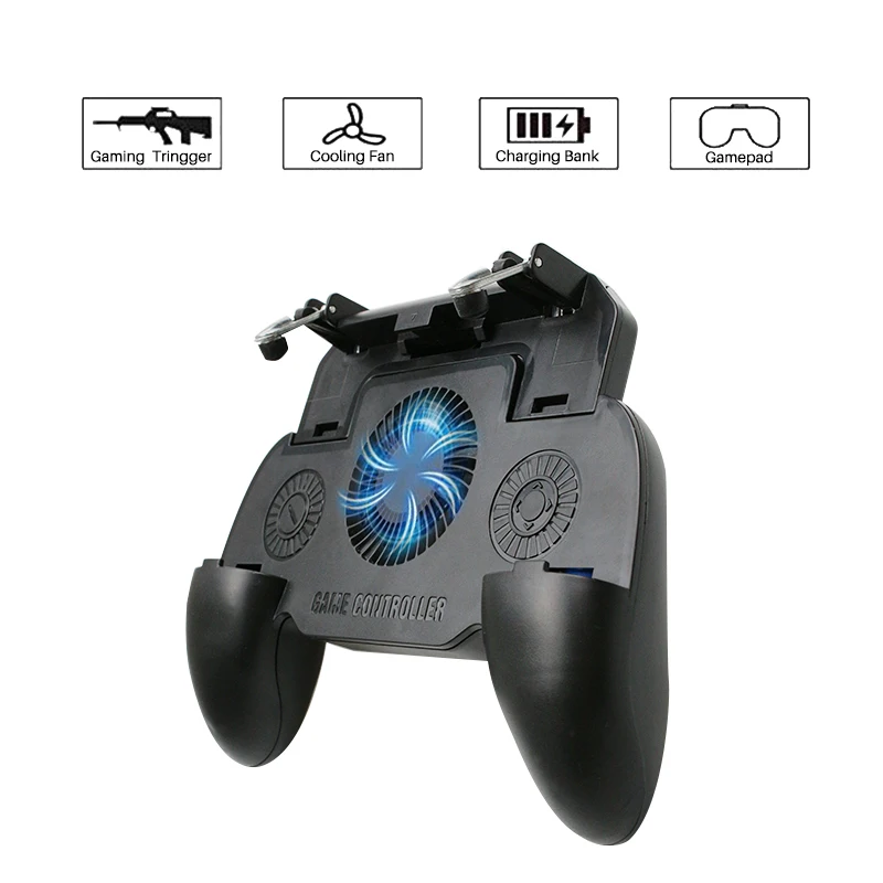  Pubg Controller Gamepad Pubg Mobile Trigger L1R1 Shooter Joystick Game Pad Phone Holder Cooler Fan 