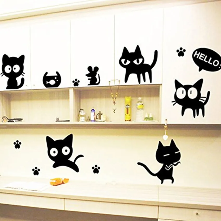 Buy Eco Friendly 5 pcs Set Big cat Decal Art Home