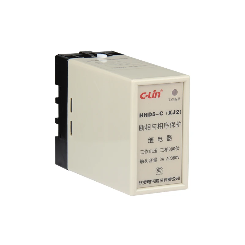 

HHD5-C Break Phase Order Protect Relay XJ2 AC380V Elevator Elevator. Electric Machinery Protect Organ