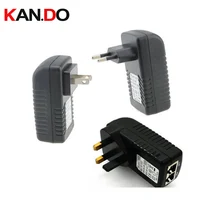 Poe 24 V 1A Poe инжектор ЕС США Великобритания настенный разъем Ethernet адаптер для ip-камеры мощность над инжектор Ethernet Poe переключатель питания