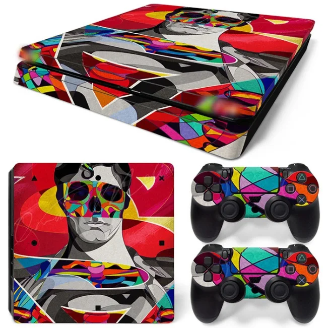 Джокер различных шаблон для PS4 Slim Decal наклейку кожи всего тела для PS4 Slim консоли и 2 Пульты ДУ для игровых приставок