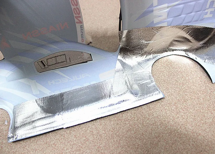 Корпус кузова автомобиля RC алюминиевая усиленная лента термозащитная пленка