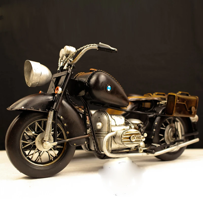

COOL! Iron motorcycle Bayerische Motoren Werke R71 motorcycle decoration ornaments L42CM *W24CM*H18CM Decorations office desks