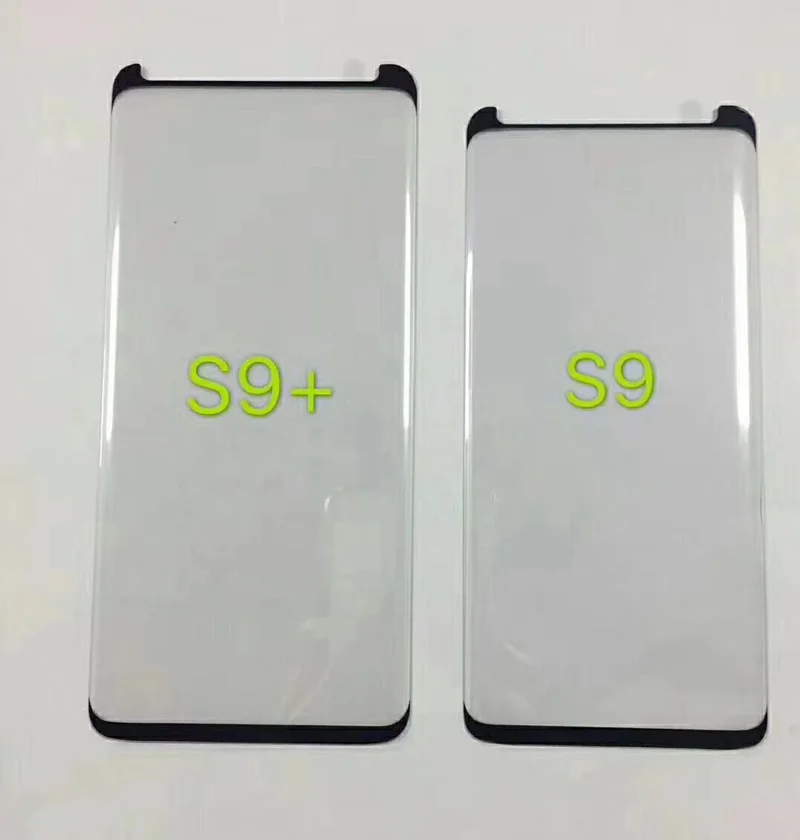 Sibeixun Накладка для Galaxy S9 S9 plus Note 8 S8 плюс S7 S6 край 3D закругленный боковой закаленное Стекло Экран протектор в мешок из полиуретана с открытыми порами