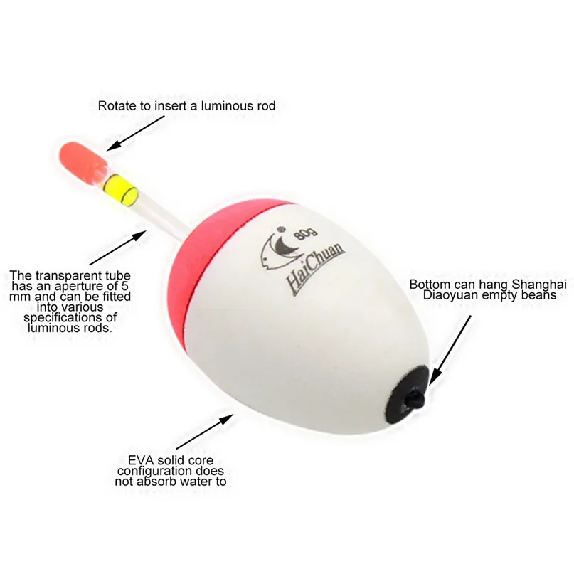 Fishing Float Fishing Tackle Tool Upgraded version Fishing Float Bobber luminous Sticks Pot-bellied Belly Fishing #2d20 (17)