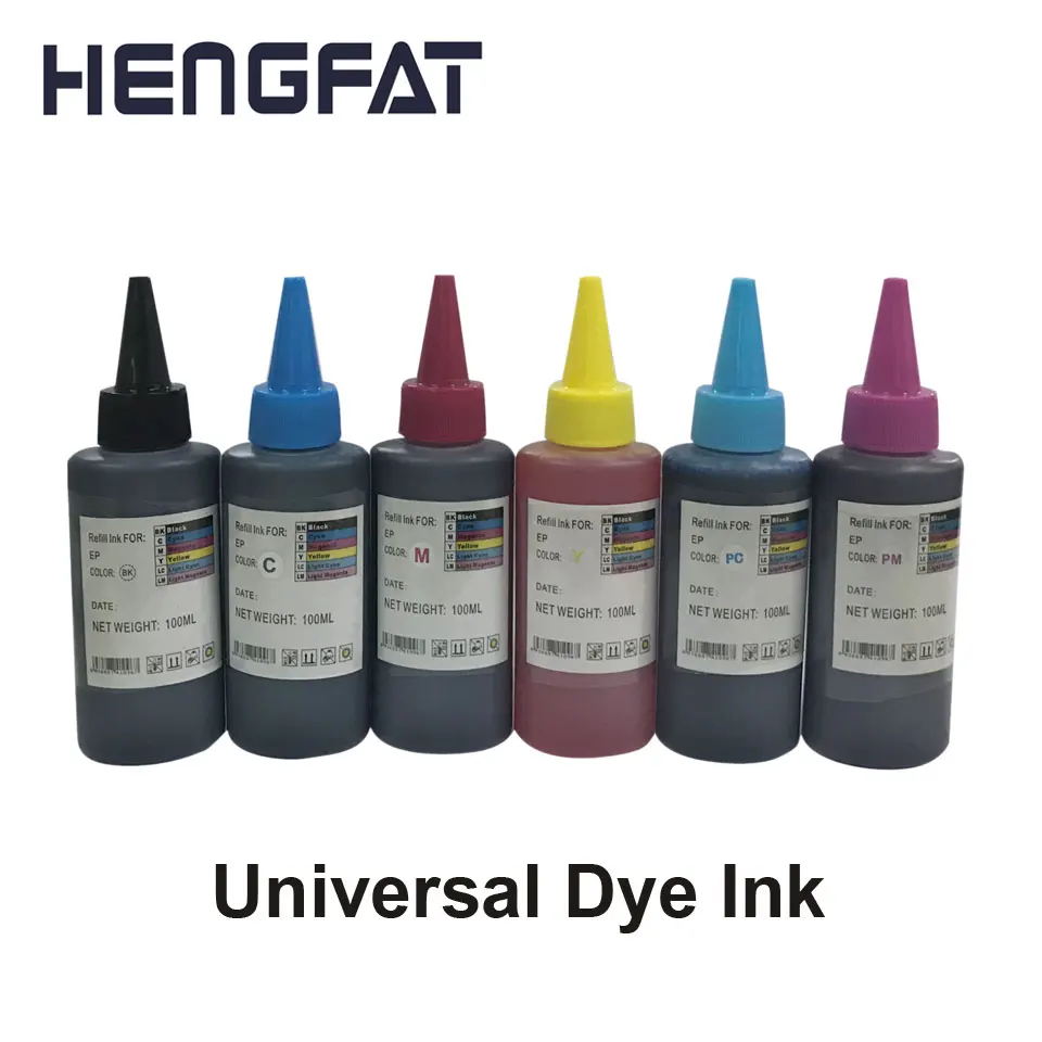 6COLOR Universal Dyel Ink Compatible For HP for Epson for Canon for
